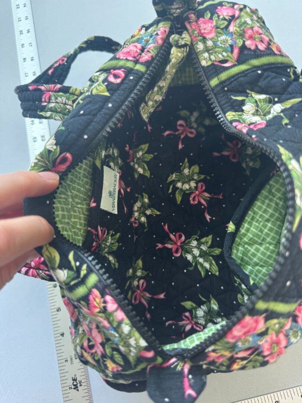 Vintage Vera Bradley New Hope Barrel Bag & Sunglasses Case Set - Picture 6 of 9